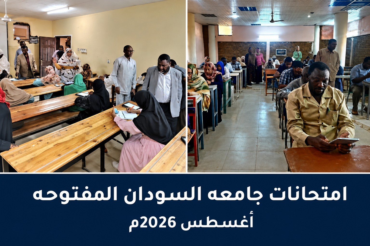 انطلاقة امتحانات جامعة السودان المفتوحة بالخرطوم في 31 مركزاً داخلياً و12 مركزاً خارجياً
